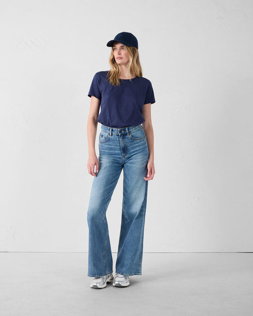 Round-neck Tshirt Navy Lucia - JOTT UK - 3