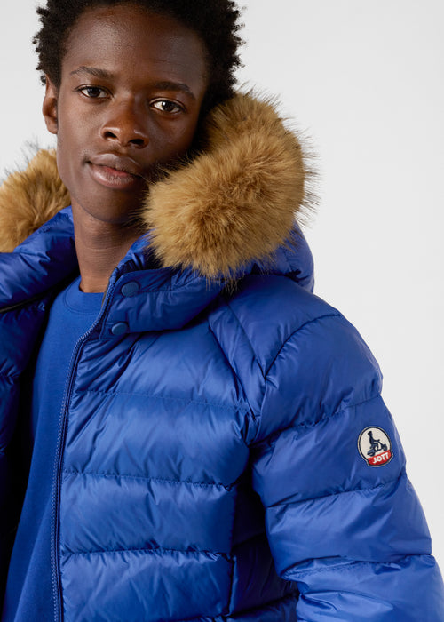 Prestige Extreme Cold hooded down jacket Cobalt - JOTT UK - 4