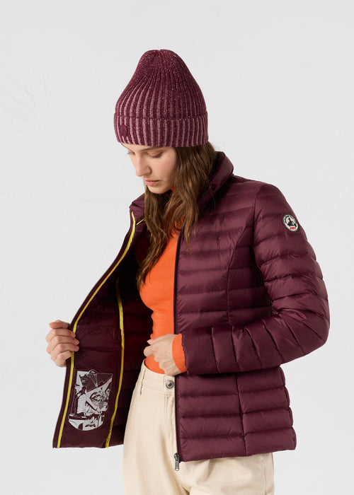 Light down jacket Black cherry Cha - JOTT UK - 3