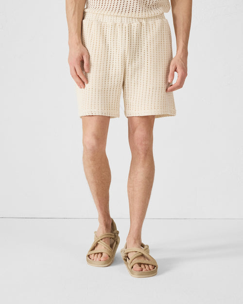 Natural cotton knit shorts Vittorio - JOTT UK - 3