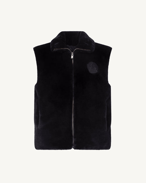 Black Daria Grand Froid reversible sleeveless puffer jacket - JOTT UK - 2