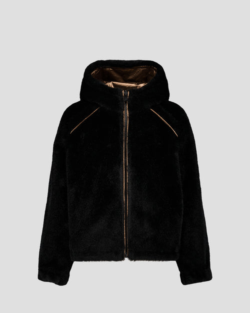 Fake fur coat Black Brana - JOTT UK - 2