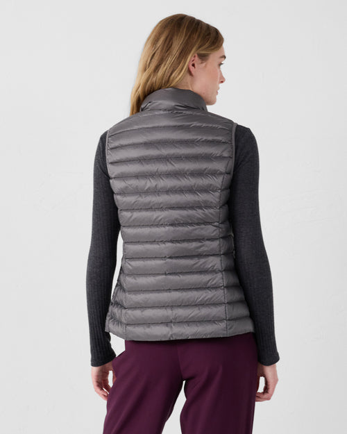 Light sleeveless down jacket Anthracite Seda - JOTT UK - 5