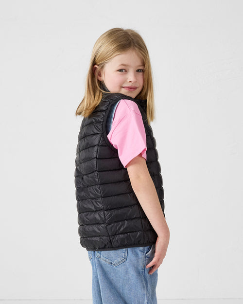 Black Sleeveless Down Jacket Zoe - JOTT UK - 3