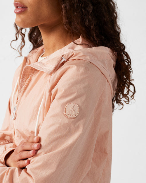 Peach skin Alize lightweight hooded windbreaker jacket - JOTT UK - 5