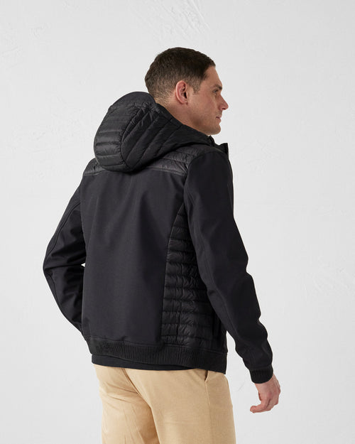 Black Paco 2.0 bi-fabric softshell jacket - JOTT UK - 4