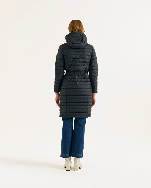 Lisy long hooded down jacket Black - JOTT UK - 4