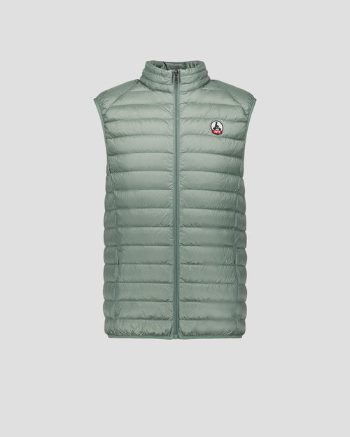 Mineral green Sleeveless down jacket Tom - JOTT UK - 2