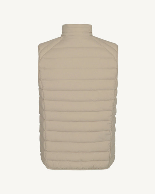 Beige Arafo stretch sleeveless puffer jacket - JOTT UK - 5