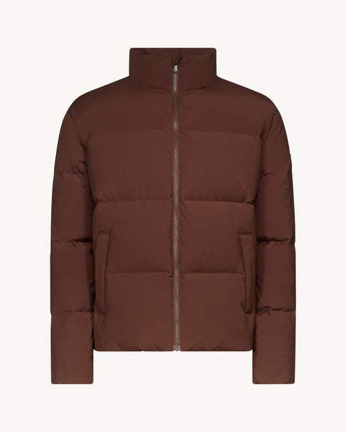 Nagal Extreme Cold puffer-style down jacket Dark chocolate - JOTT UK - 2