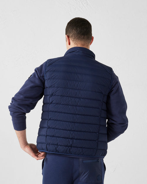 Navy Arafo stretch sleeveless puffer jacket - JOTT UK - 4