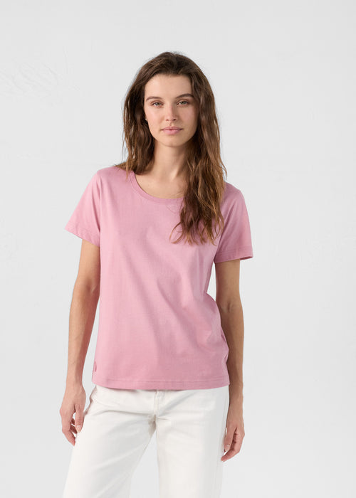 Round-neck Tshirt Antique pink Lucia - JOTT UK - 3