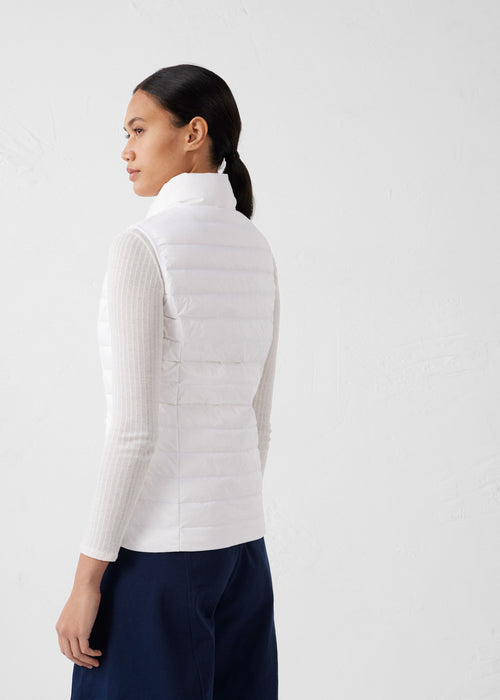 Lightweight Sleeveless Down Jacket White Seda - JOTT UK - 4