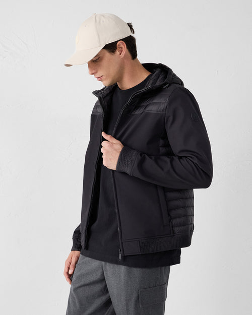 Black Paco 2.0 bi-fabric softshell jacket - JOTT UK - 3