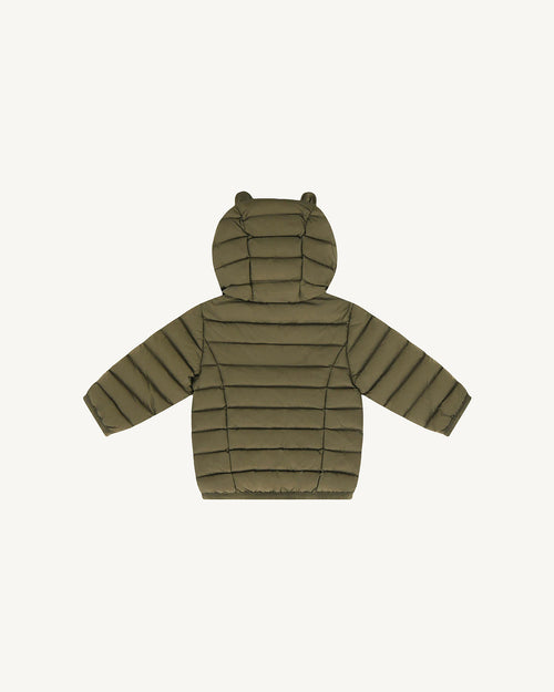 Army Mael baby hooded puffer jacket - JOTT UK - 2