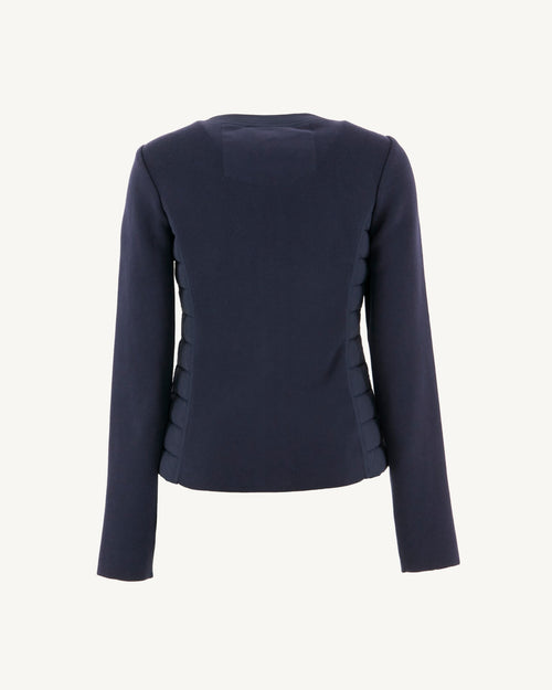Navy Almeria lightweight bi-fabric puffer jacket - JOTT UK - 3