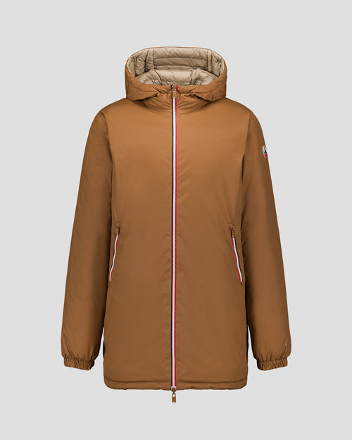 Long reversible jacket Red sugar/beige Assen - JOTT UK - 2