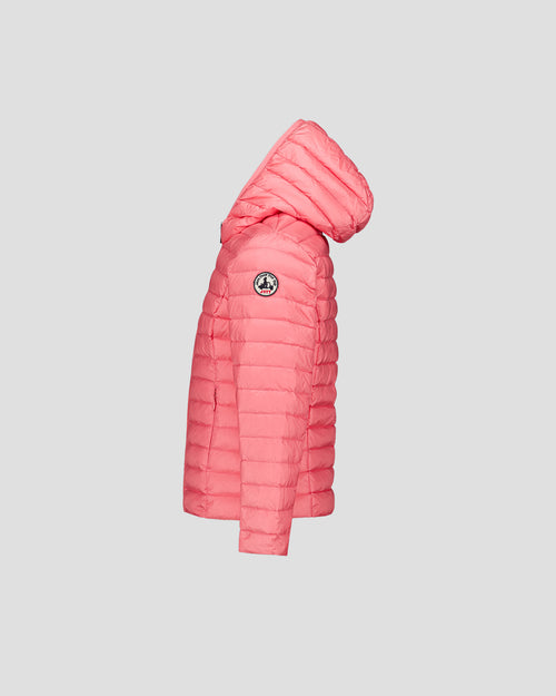 Lightweight hooded  jacket Vibrant fuchsia Carla