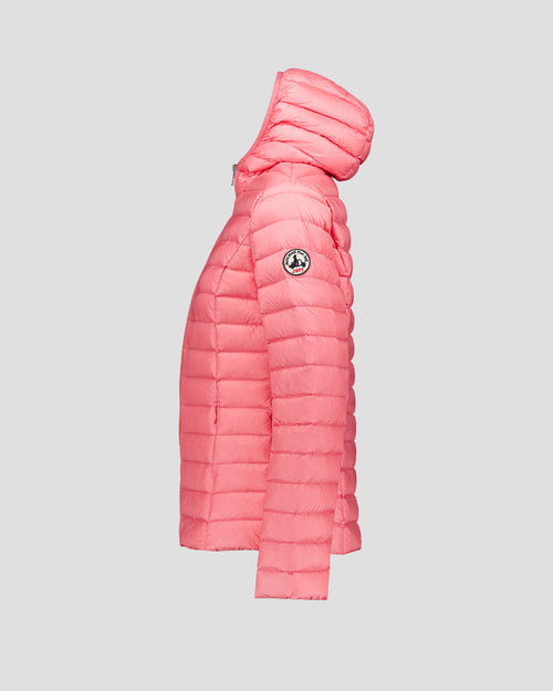 Lightweight hooded down jacket Vibrant fuchsia Cloe