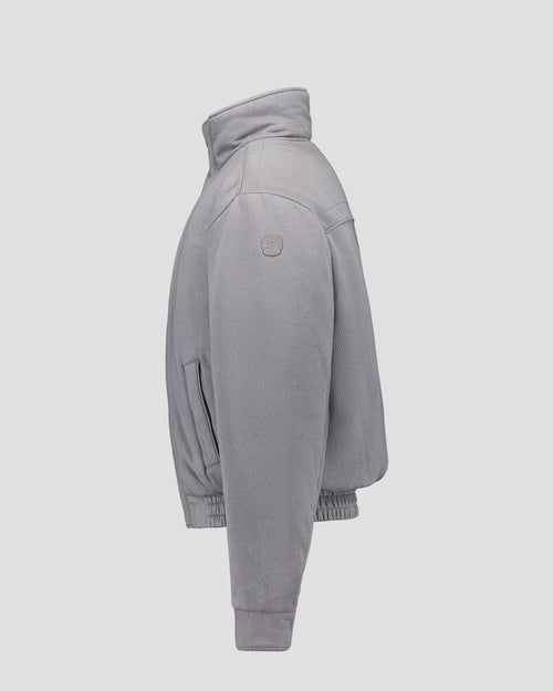 Jersey bomber jacket Woolen Grey Hank - JOTT UK - 2