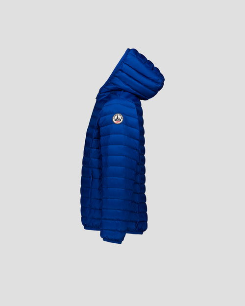 Light hooded down jacket Cobalt blue Hugo