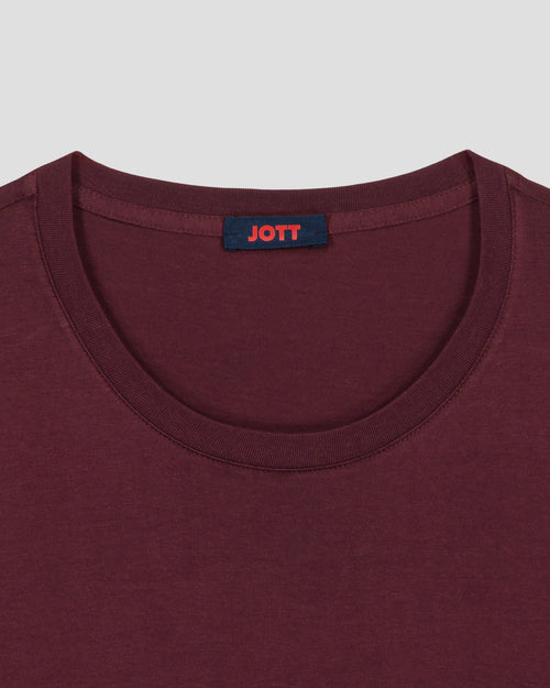 Round-neck Tshirt Dark cherry Lucia - JOTT UK - 5