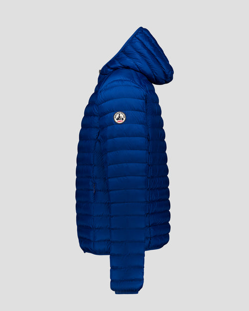 Lightweight Hooded Down Jacket Cobalt Blue Nico