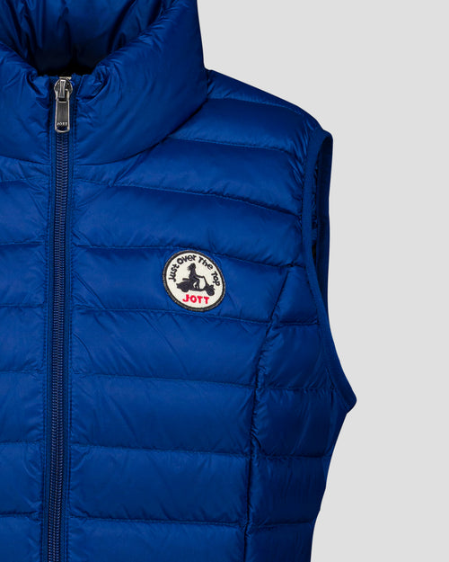 Lightweight Sleeveless Down Jacket Cobalt Blue Seda