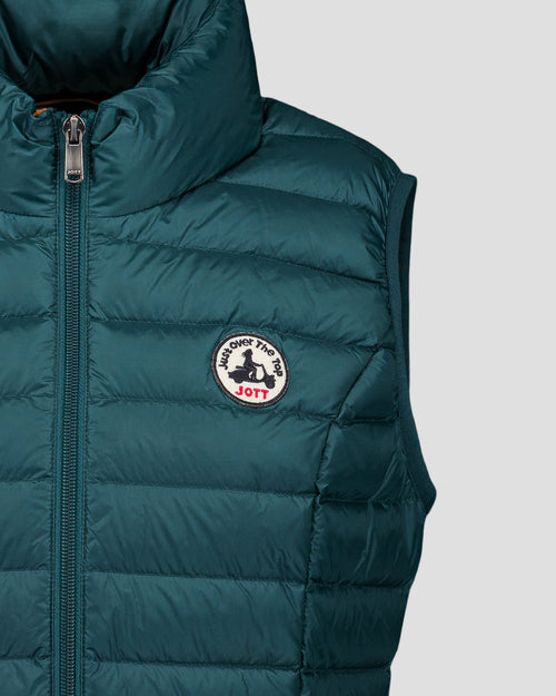 Lightweight Sleeveless Down Jacket Dark Marsh Seda