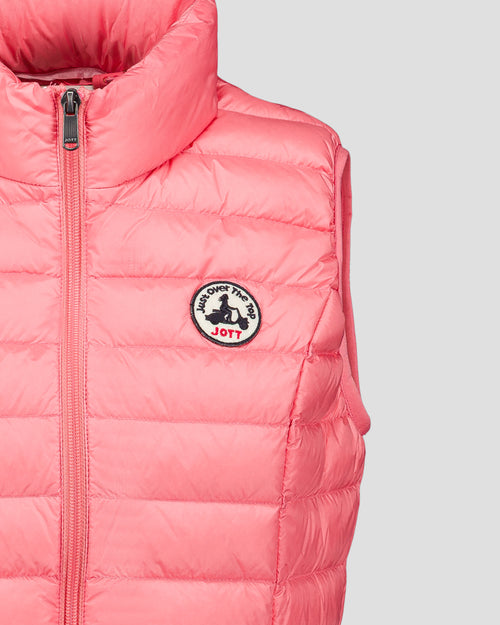 Lightweight Sleeveless Down Jacket Vibrant Fuchsia Seda