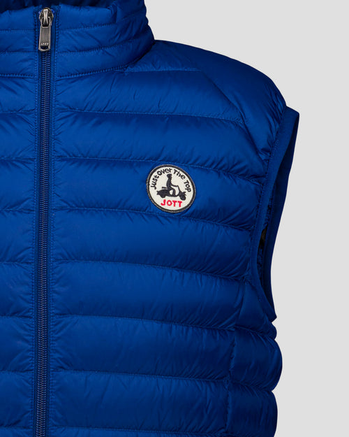 Sleeveless down jacket Cobalt blue Tom