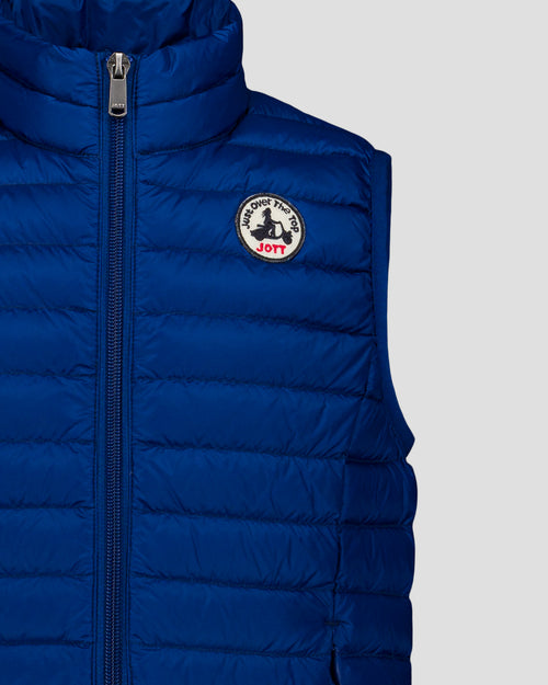 Sleeveless down jacket Cobalt blue Zoe