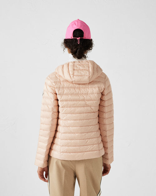 Lightweight hooded down jacket Peach skin Cloe - JOTT UK - 4