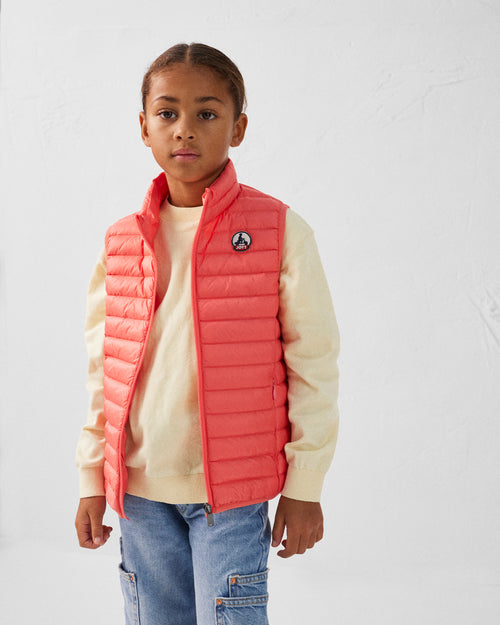 Sunset coral Sleeveless Down Jacket Zoe - JOTT UK - 3