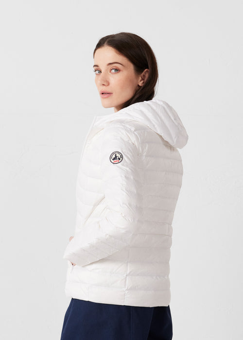 Lightweight hooded down jacket White Cloe - JOTT UK - 4