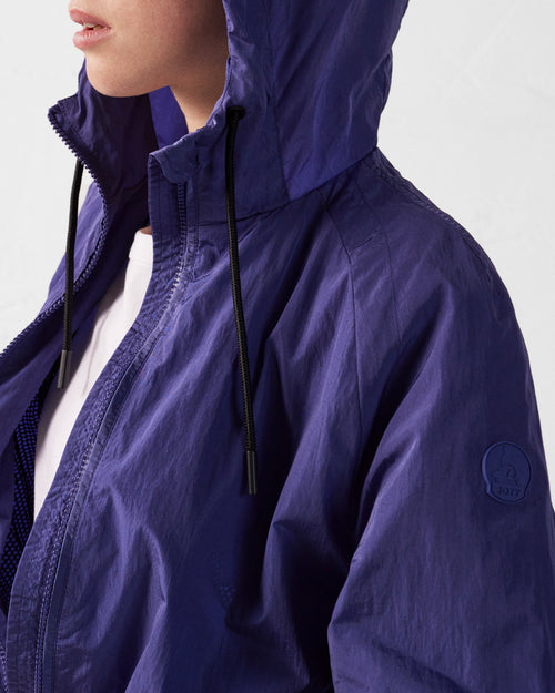 Mystical blue Alize lightweight hooded windbreaker jacket - JOTT UK - 5