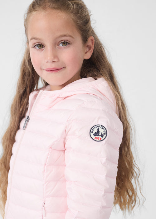 Lightweight hooded  jacket Petal pink Carla - JOTT UK - 5