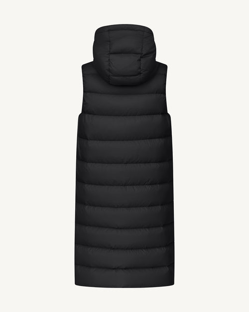 Manon long sleeveless down jacket Black - JOTT UK - 2