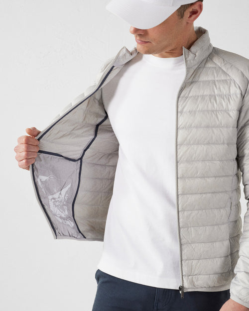 Ice grey Lightweight down jacket Mat - JOTT UK - 5