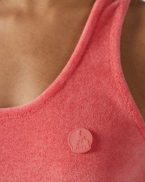 Sunset coral Towelling top Margarita - JOTT UK - 4