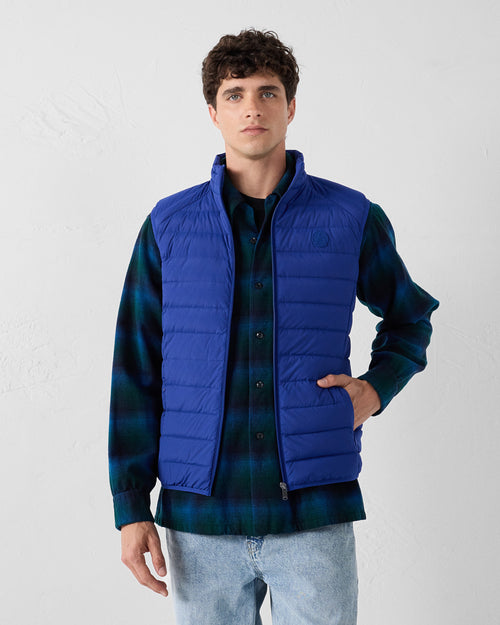 Cobalt Arafo stretch sleeveless puffer jacket - JOTT UK - 2