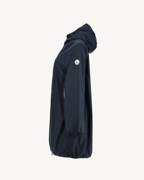 Navy Copenhagen long hooded jacket - JOTT UK - 2