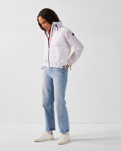White Lightweight windbreaker jacket Edge - JOTT UK - 5