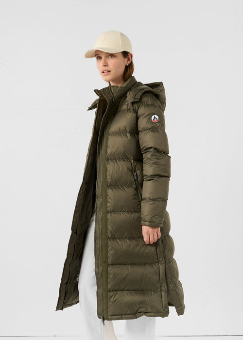 Long hooded down jacket Army Karachi - JOTT UK - 2