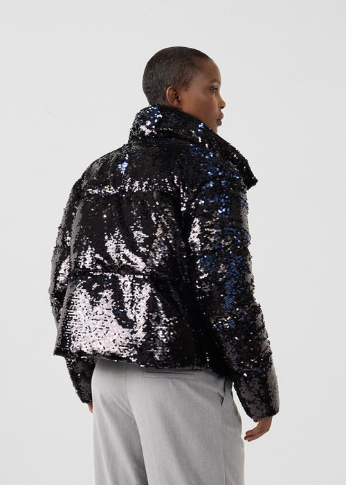Sequin jacket Black/Navy Isadora - JOTT UK - 4