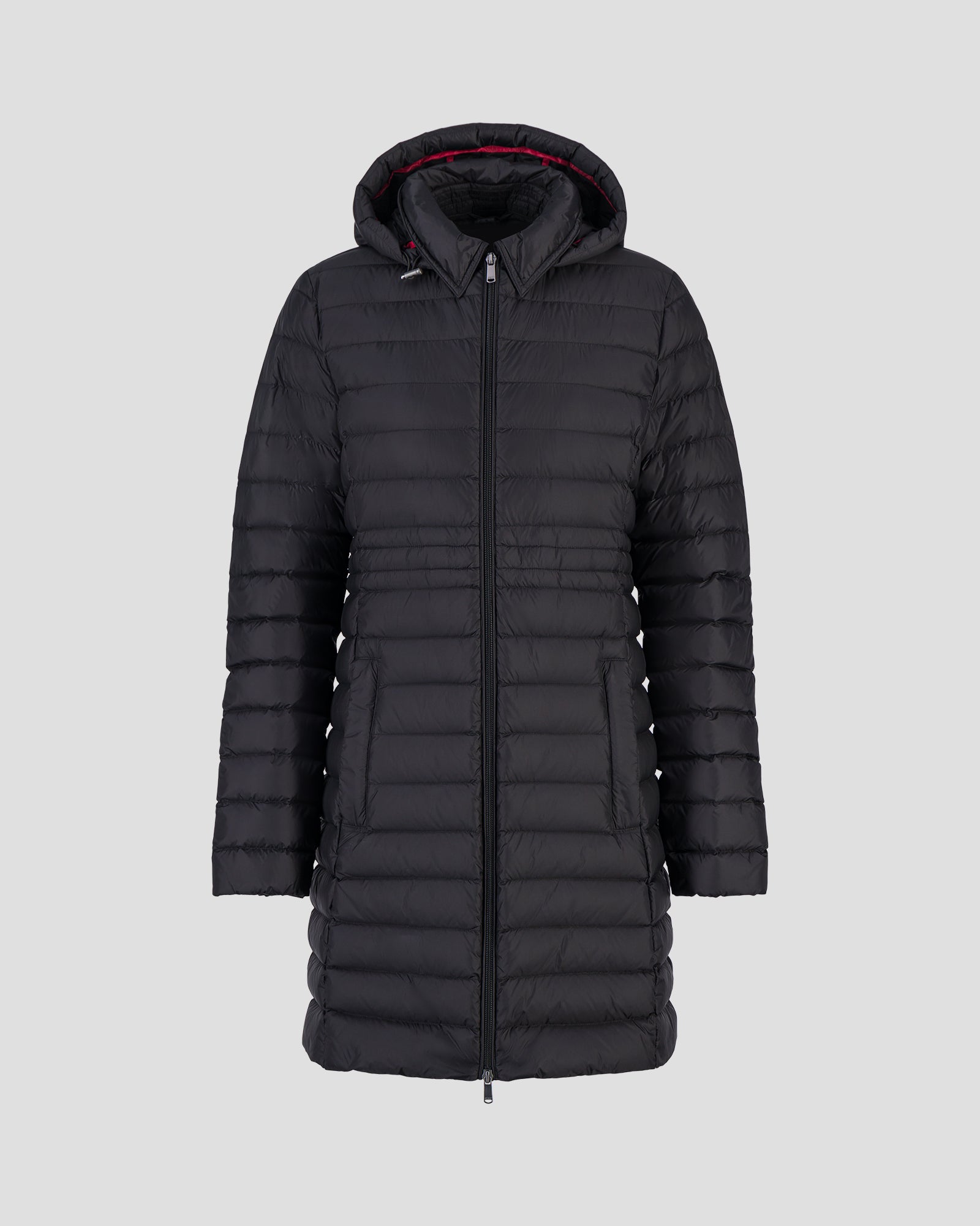 【JOTT LADY'S JACKET VERO｜J999 BLACK】 Black Vero long hooded puffer jacket – JOTT UK