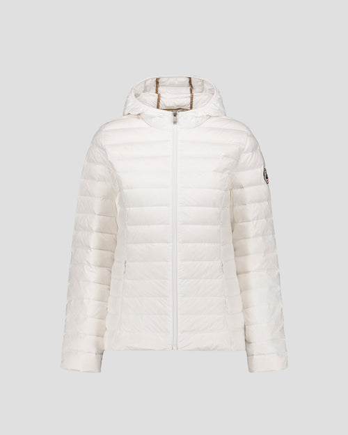 Lightweight hooded down jacket White Cloe - JOTT UK - 2