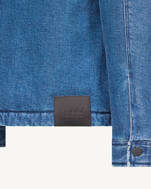 Travail Worker JOTT x DENHAM denim shacket-style down jacket Dark denim jeans - JOTT UK - 5