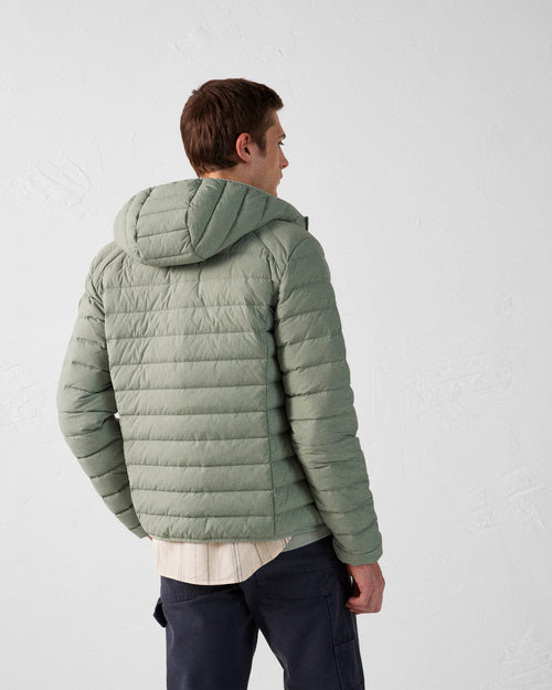 Mineral green Lightweight stretch hooded jacket Frantz - JOTT UK - 4