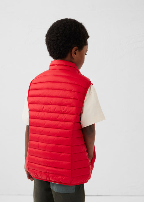 Sleeveless down jacket Carmine red Zoe - JOTT UK - 4